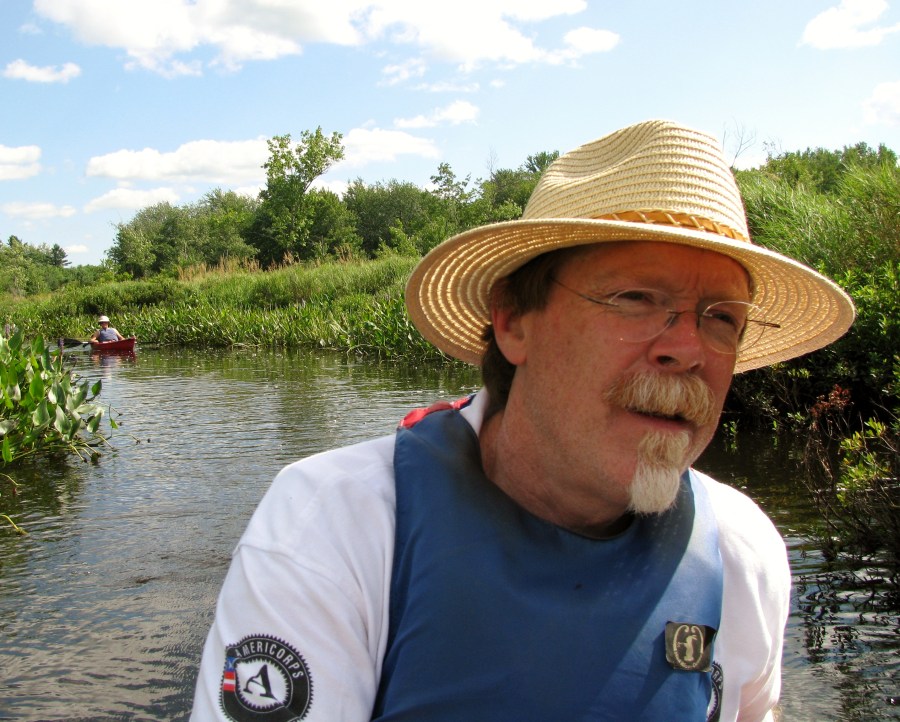 Keith Davies on the Otter River by Dee Robbins