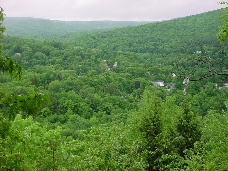 View northwest over Millers River from Montague by Ivan Ussach
