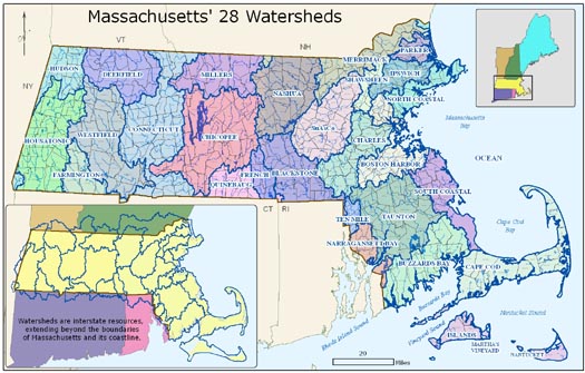 Watersheds in Massachusetts